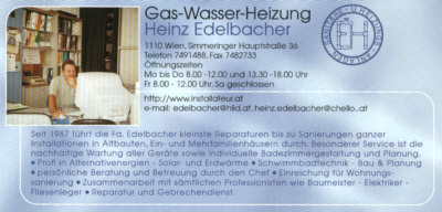 Installateur Heinz Edelbacher